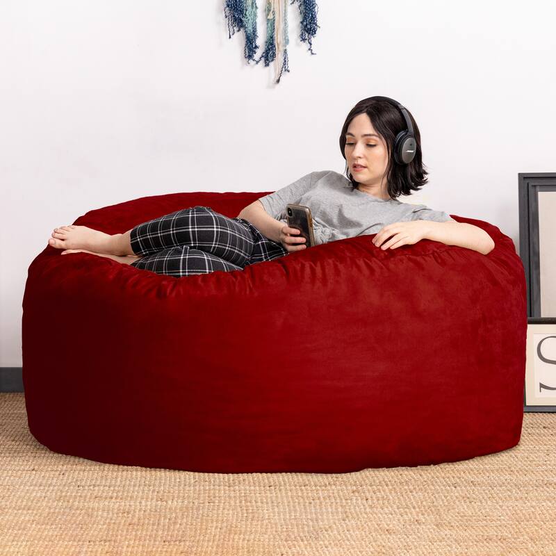 Jaxx 5-ft. Giant Bean Bag Chair - Red