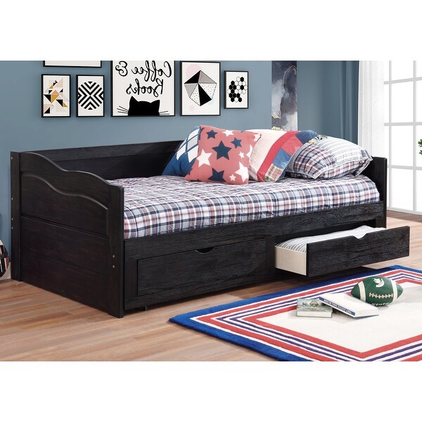 Shop Furniture of America Adele Expandable 2drawer Sleeper Daybed On