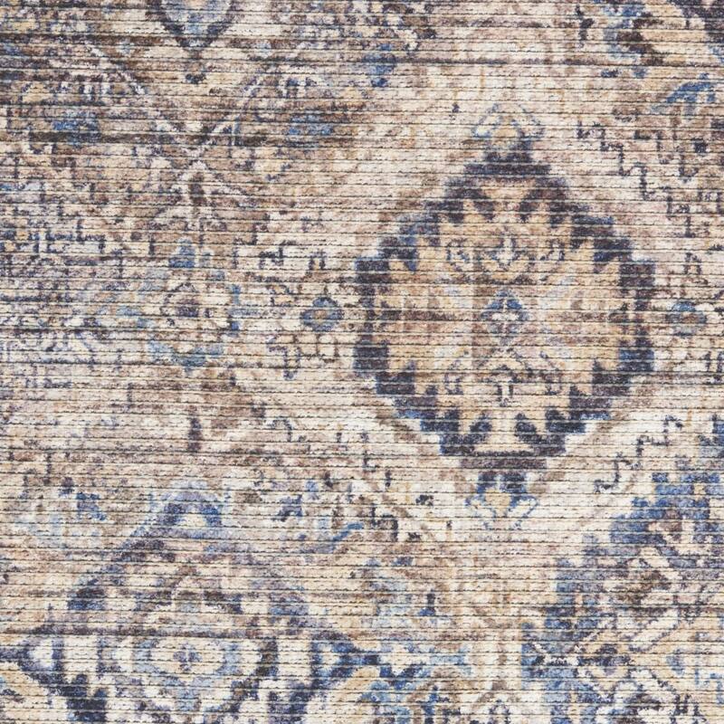 Papih Power Loomed Distressed Floral Area Rug By HomeRoots - 8' Runner