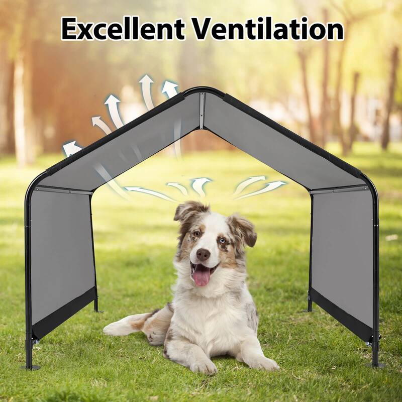 Costway Outdoor Dog Shade Shelter for Small Medium Large Breeds Pet - See Details