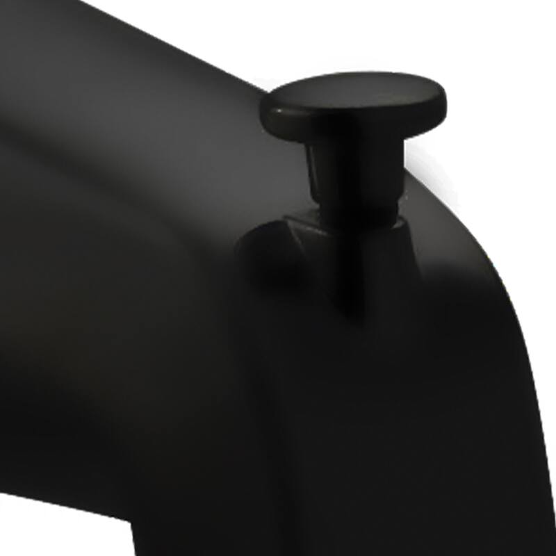 Tub Spout with Diverter Slip Fit Connection Matte Black