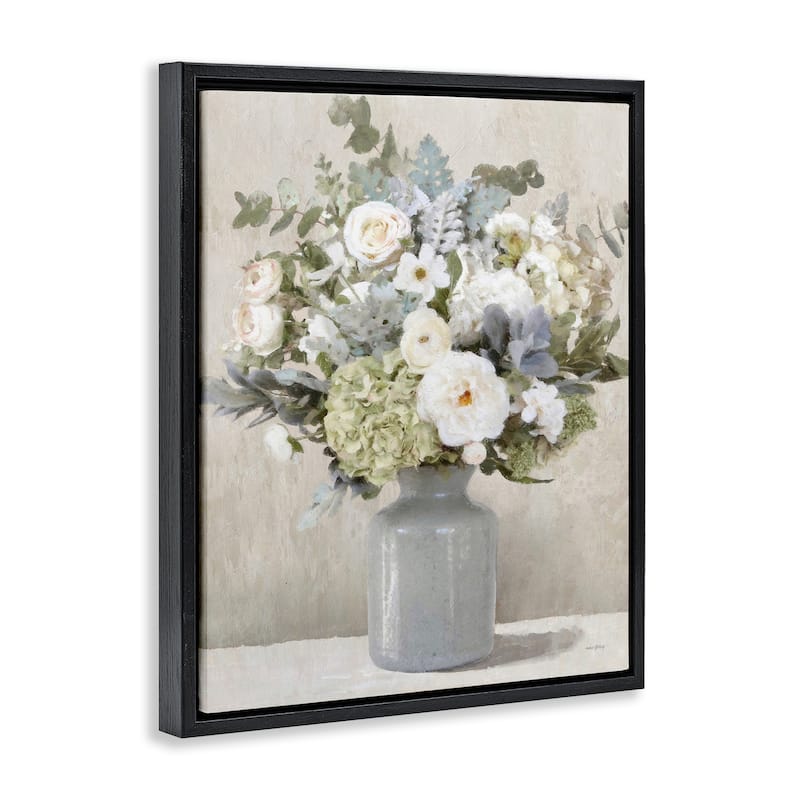 Stupell Fresh Garden Bouquet Framed Floater Canvas Wall Art Design By Amber Sterling