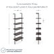 preview thumbnail 54 of 81, Nathan James Theo 5-Shelf Ladder Bookcase Wood with Metal Frame