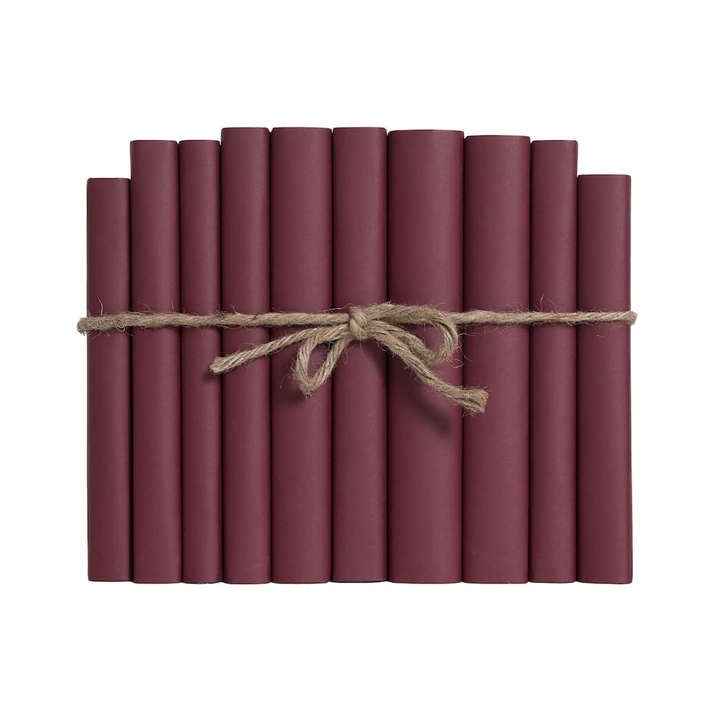 Books Red Decorative Accessories: Merlot Wrapped Colorpak
