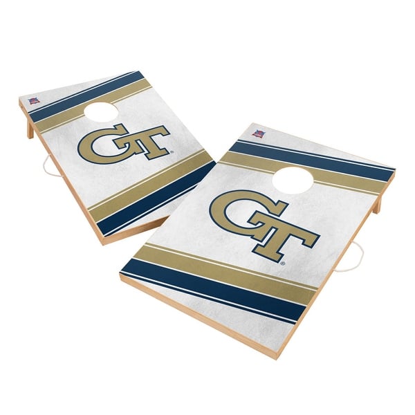 slide 2 of 5, Georgia Tech Yellow Jackets 2x4 Tailgate Cornhole Boards Include Carrying Case