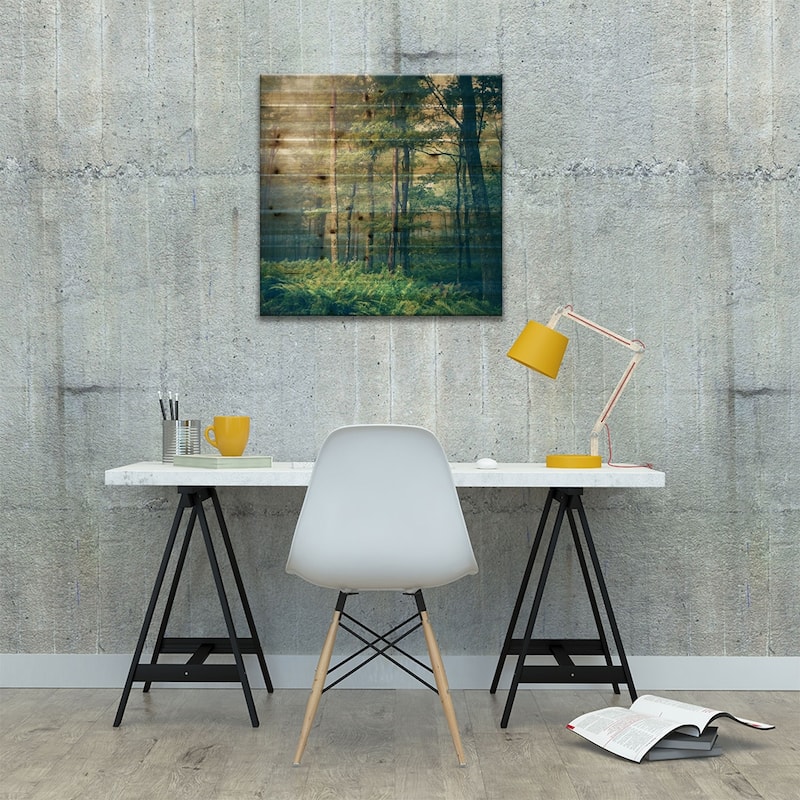 Inner Peace Print On Wood by Olivia Joy StClaire - Multi-Color