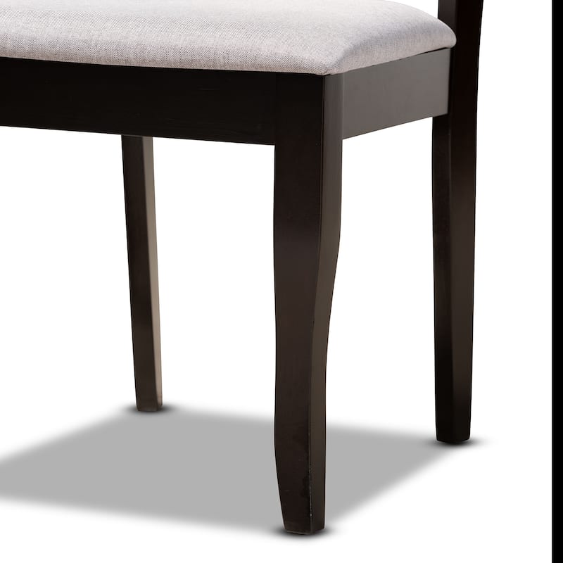 Selby Modern Fabric and Wood 5-Piece Dining Set