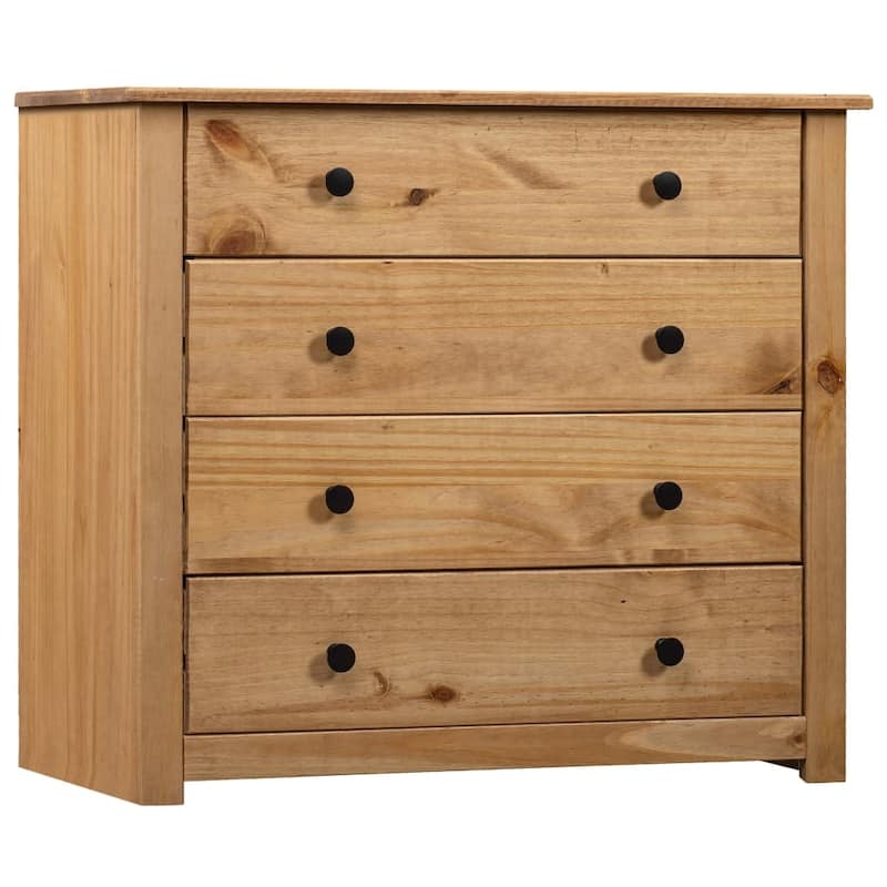vidaXL Sideboard Storage Cabinet Drawer for Bedroom Side Cabinet Panama Range - 31.5" x 15.7" x 28.7"