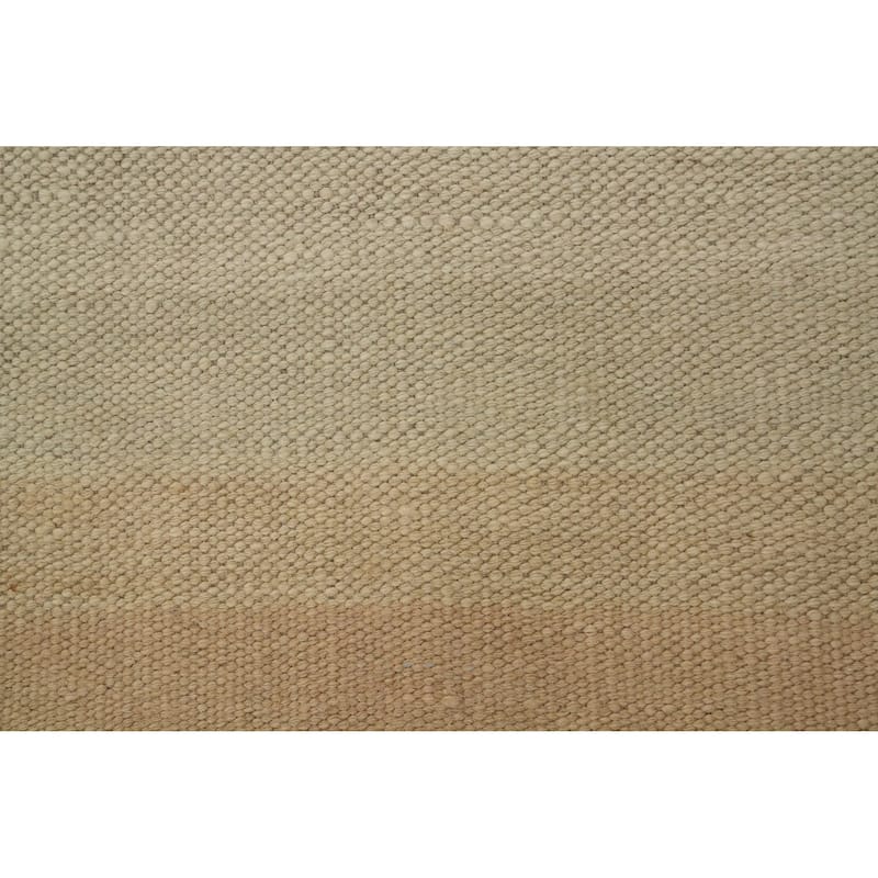 Hand Woven Oriental 100% Wool Carpet Southwestern Modern Beige & Ivories Kilim Area Rug - 5' 9'' X 4' 2''