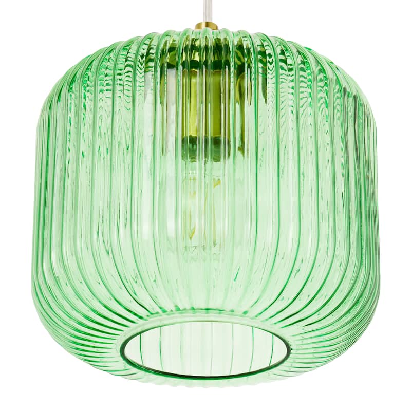 Digby River of Goods Glass and Metal Globe Shade Pendant Light