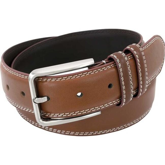 stacy adams cognac belt