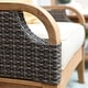 preview thumbnail 10 of 13, Cambridge Casual Palma 3-piece Teak Wicker Outdoor Chat Set with FREE Pillow