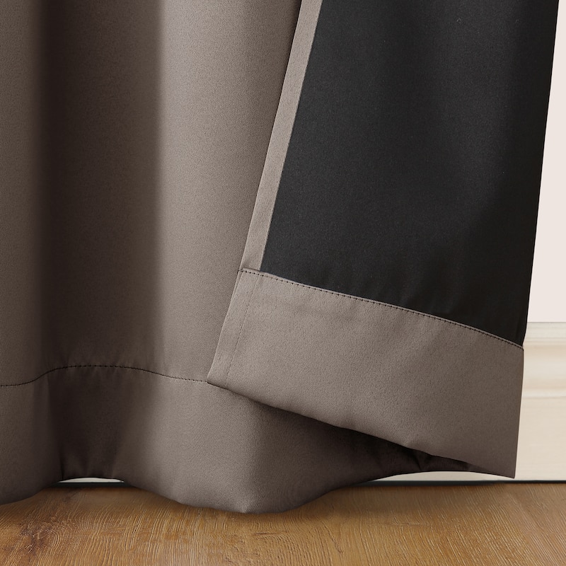Sun Zero Oslo Home Theater 100% Blackout Rod Pocket Curtain Panel, Single Panel