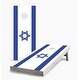 preview thumbnail 1 of 5, Israeli Flag Cornhole Game (Choose Wraps or Boards) 2x4 Boards (24" x 48") - Include ALL Accessories