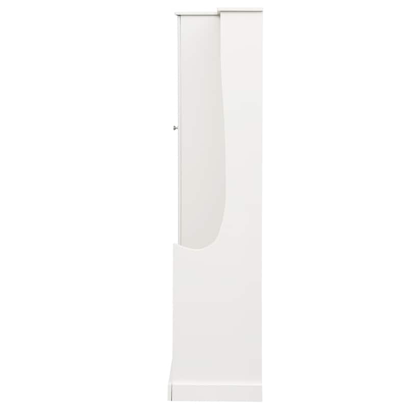 Minimalist Hallway Shoe Cabinet with Adjustable Shelves - N/A