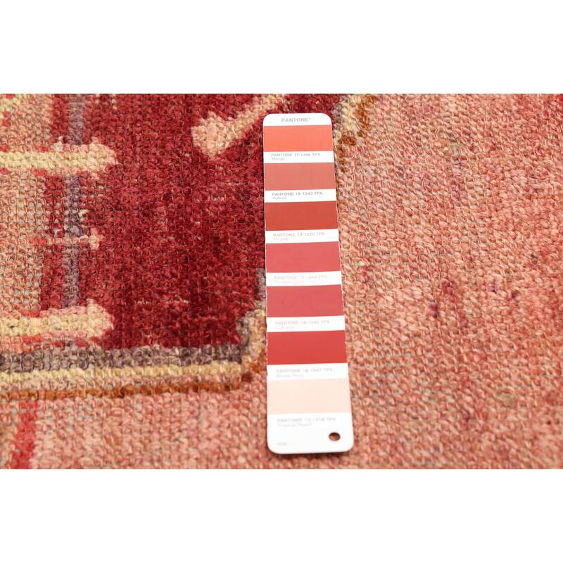 ECARPETGALLERY Hand-knotted Melis Vintage Copper Wool Rug - 4'7 x 8'6