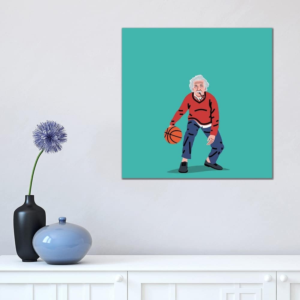 iCanvas "Balling Einstein" by Elad Shagrir Canvas Print