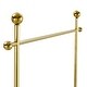 preview thumbnail 8 of 14, Roomfitters Double-Layer Coat Rack with Golden Frame, Solid Wood Shelf and Hat Stand for Entryway Storage, Gold+Walnut