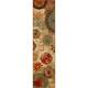 Mohawk Home Alexa Floral Medallion Area Rug - 2' x 8' - Tan/Red