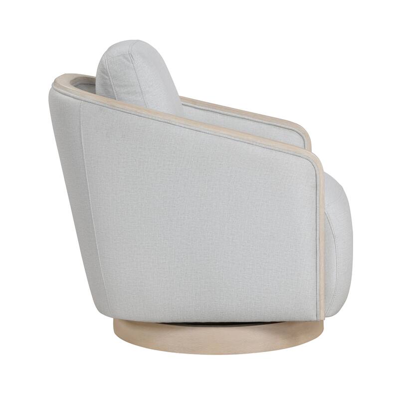 Fremont & Park Pond 29" Textured Swivel Chair - 360-Degree Metal Swivel Base