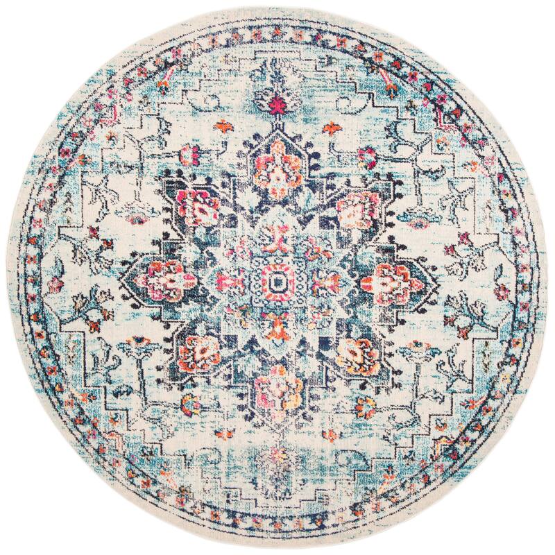 SAFAVIEH Madison Diederike Boho Medallion Distressed Rug