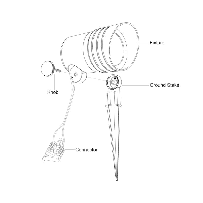 Low-Voltage Aluminum Black Outdoor Landscape Path Flood Light LED Clear Glass - 3.25-in W x 6.25-in H x 5.75-in D