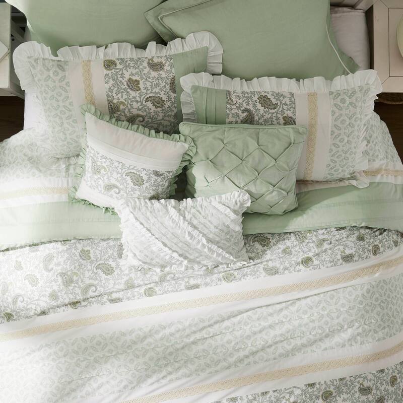 Madison Park Vanessa 9 Piece Cotton Percale Comforter Set