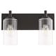 preview thumbnail 1 of 9, Quorum International 5200-2 Fallstaff 2 Light 15" Wide Vanity Light Matte Black