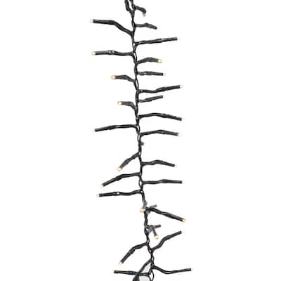 Kurt Adler CUL 1000-Light 33-Foot Cluster Garland with Warm White 3MM LED Bulbs
