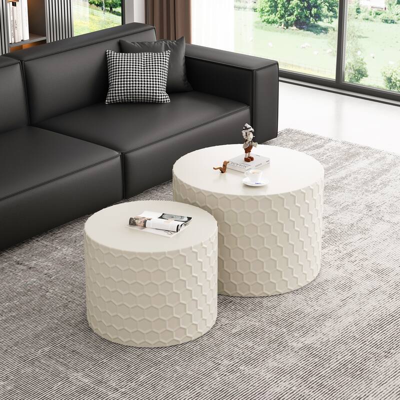 Minimalist Nesting Coffee Table Set