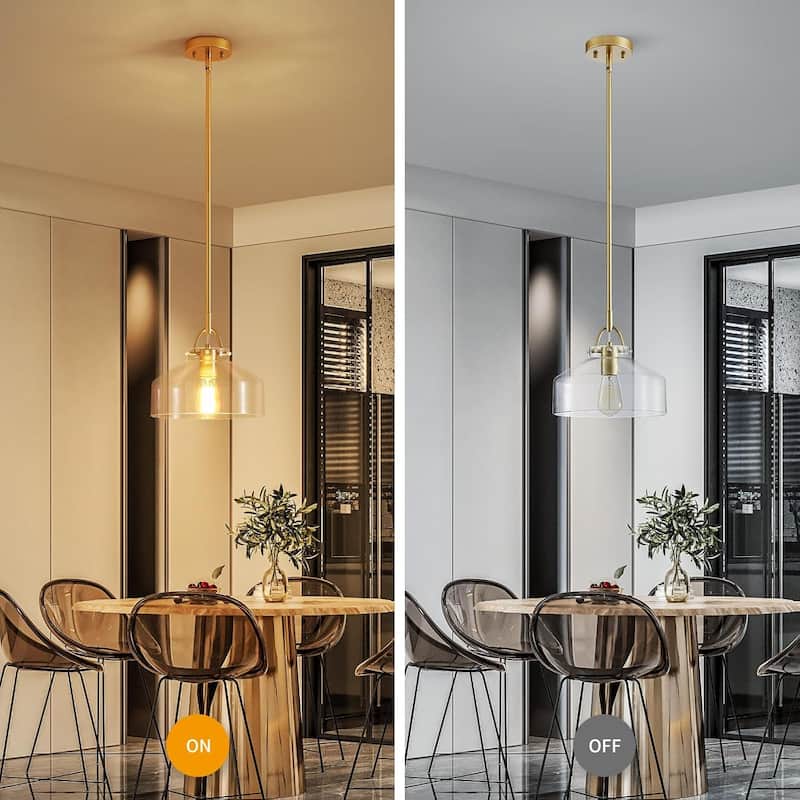 Industrial kitchen light gold pendant light glass metal chandelier light