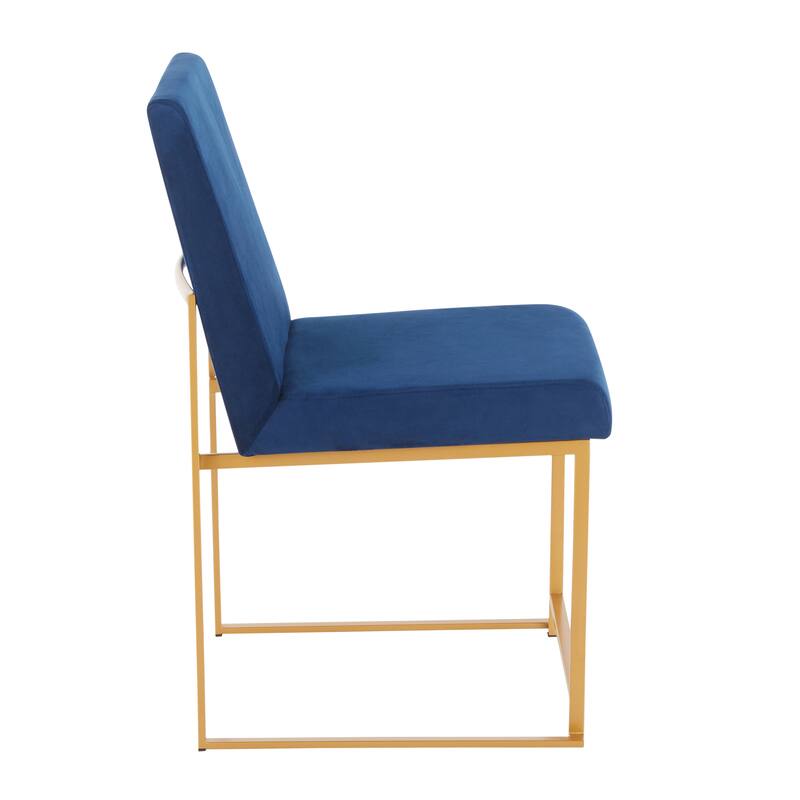 Silver Orchid Forrest Gold High Back Dining Chair - Set of 2