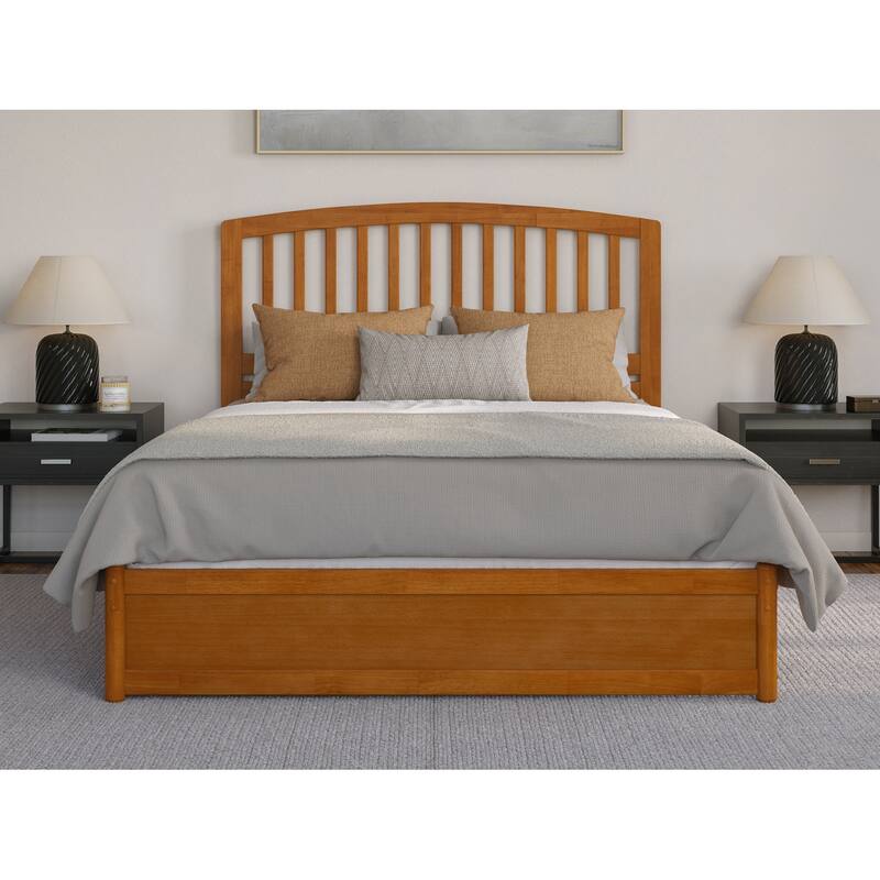 Lucia Platform Bed with Panel Footboard and Storage Drawers