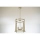 preview thumbnail 22 of 29, Hunter Astwood 16" 4-Light Round Chandelier, Dining Room Table, Kitchen Island, Cage, Transitional, Art-Deco Polished Nickel