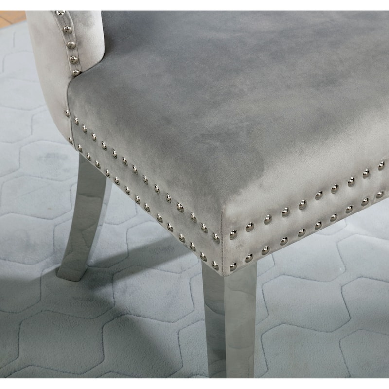Pizo Glam Glass Top 5-Piece Dining Table Set by Furniture of America