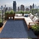 preview thumbnail 7 of 9, Aloha Washable Solid Indoor Outdoor Area Rug Patio Deck Living Room
