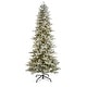 preview thumbnail 1 of 1, 9.5' Slim Flocked Nova Scotia Spruce Christmas Tree - 9.6