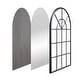 preview thumbnail 3 of 3, Black Arched Window Mirror with Metal Frame, Cathedral Mirror for Living Room,Bedroom