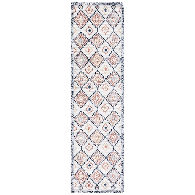 SAFAVIEH Handmade Marrakech Eliis Traditional Rug - 2'2" x 8' Runner - Ivory/Multi