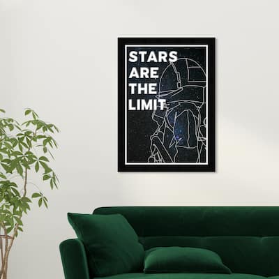Wynwood Studio Prints Astronomy and Space Stars are the Limit Black and Modern & Contemporary Wall Art Canvas Print