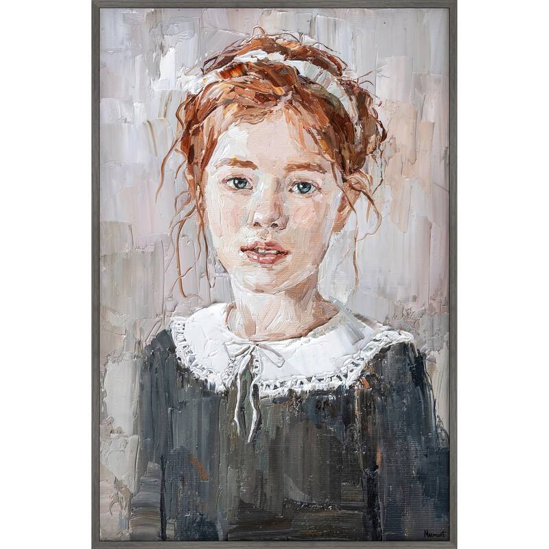 Simply Happy Floater Framed Print on Canvas