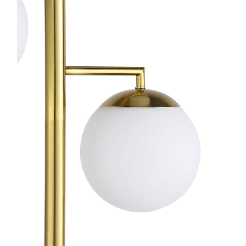 Sena 66-inch Spherical Bulb Tree Metal Floor Lamp Gold