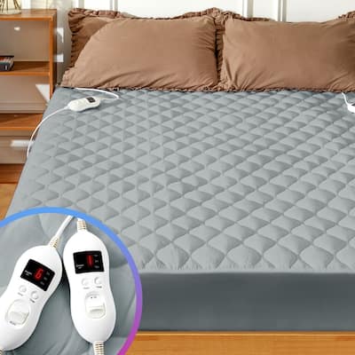 Temperature Regulating Quilted Electric Heated Mattress Pad