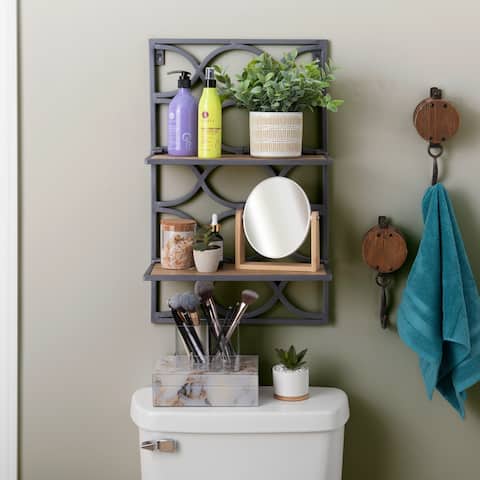 Watson 2-tier Nickel Wall Shelves