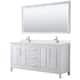 Option White / Giotto Quartz Top / Polished Chrome