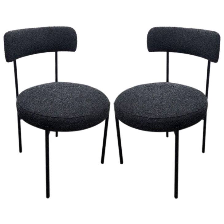 SAFAVIEH Home Andrean 20-inch Dining Chair [SET of 2] - 20Wx21Dx31H - Black/Black