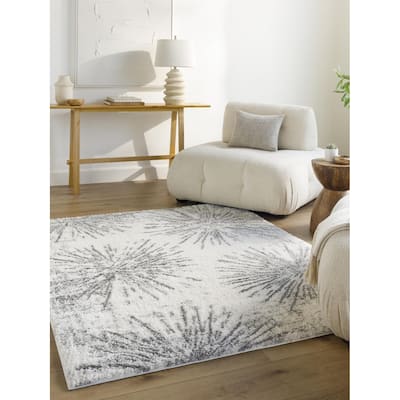 Livabliss Casual Cloudy Shag Abstract Area Rug