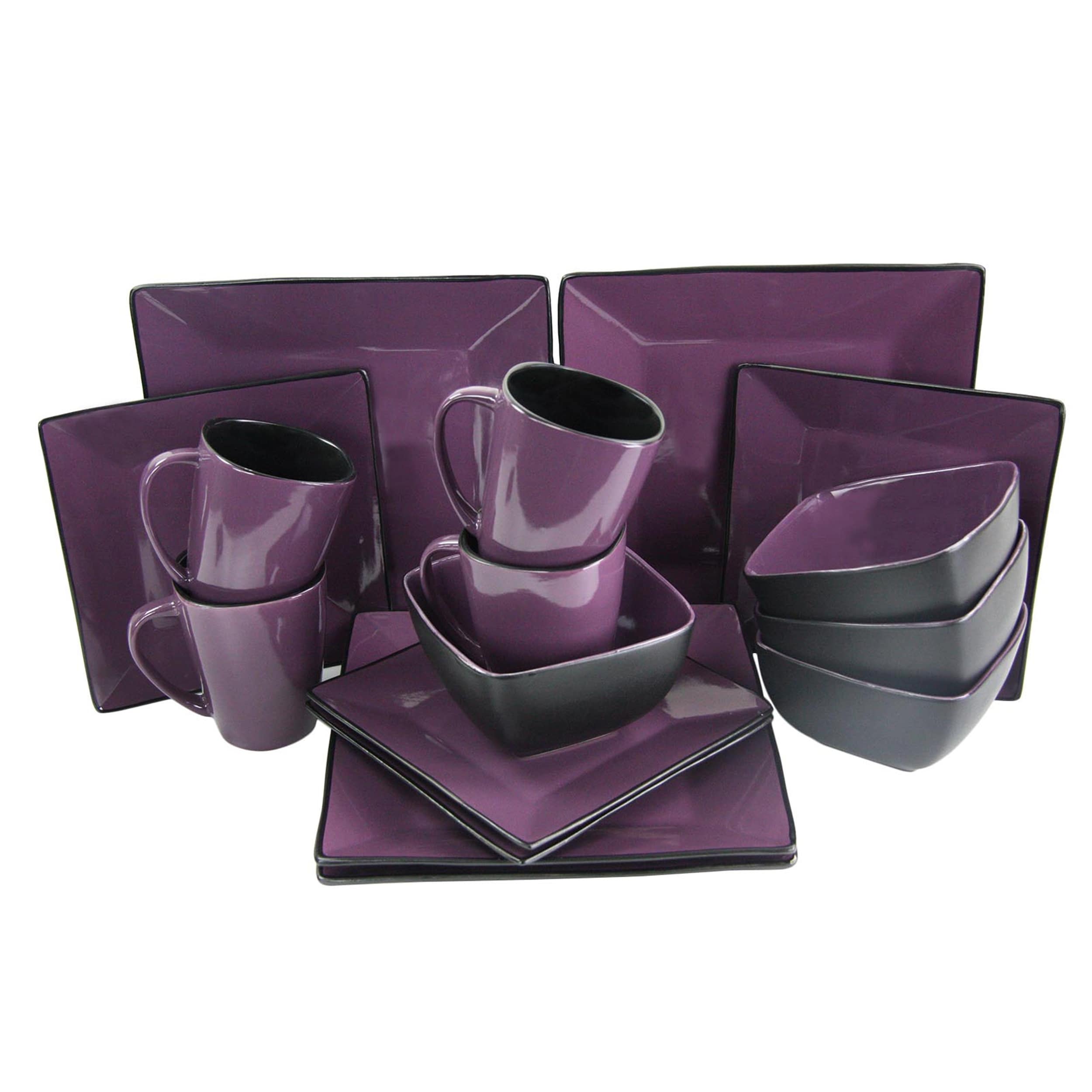 Purple dishware top