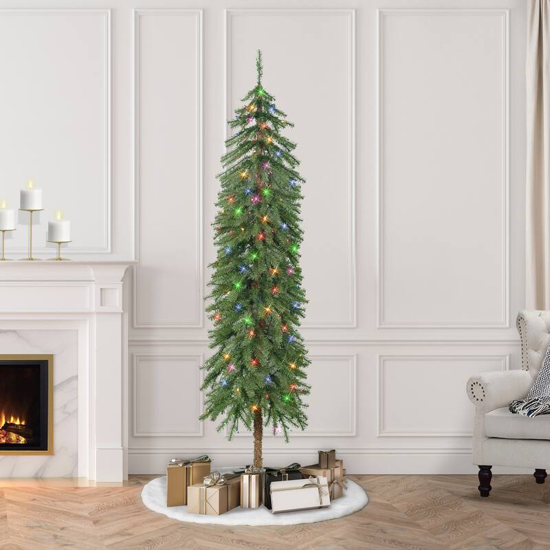 Puleo International 6 ft. Pre-Lit Alpine Artificial Tree - Green