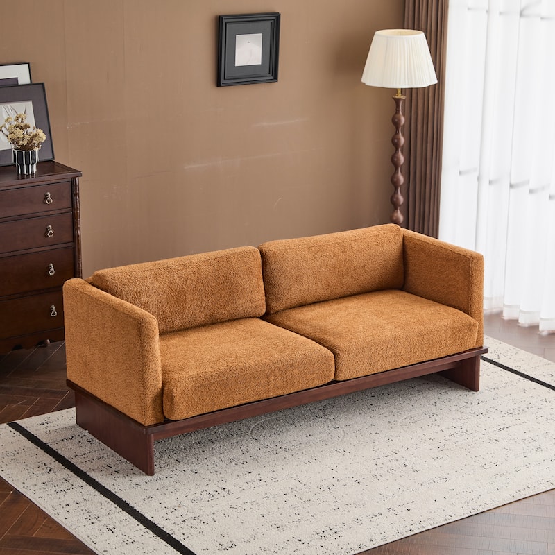 Christopher Knight Home - Luxe Modern Upholstered Sofa with Solid Wood Base